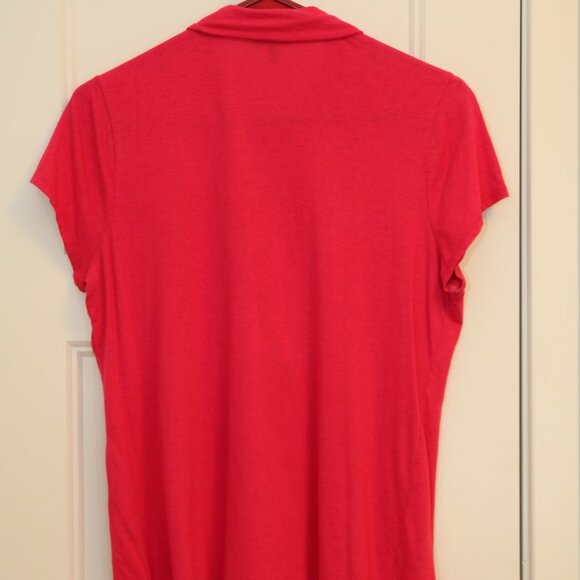Talbots ruffle bib polo - Picture 2 of 4